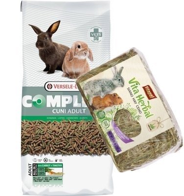 VERSELE-LAGA Cuni Adult Complete 8kg Pokarm dla królików + Siano dla gryzoni 250g