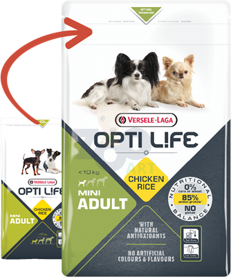 VERSELE-LAGA Opti Life Adult Mini 7,5kg + Advantix - dla psów do 4kg (pipeta 0,4ml)