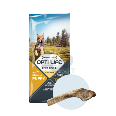 VERSELE-LAGA Opti Life Prime Puppy 12,5kg - karma bezzbożowa dla szczeniąt z kurczakiem + GRYZAK GRATIS !!! 