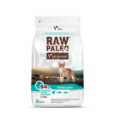 Vetexpert RAW PALEO STERILISED CAT 6kg/Opakowanie uszkodzone (313) !!!