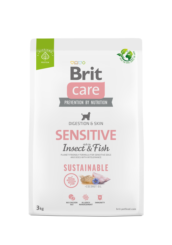 BRIT CARE Sustainable Sensitive Insect & Fish 3kg | Sklep zoologiczny ...