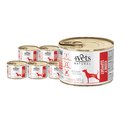 4Vets Dog Kidney Support 6x185g Sklep zoologiczny ZooArt