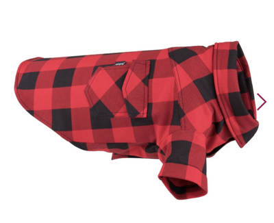 AMIPLAY-Ranger koszula w kratę Cocker Spaniel 50 x 50 x 72 cm czerwona dla psa