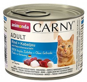 ANIMONDA Cat Carny Adult smak: dorsz i korzeń pietruszki 200g 
