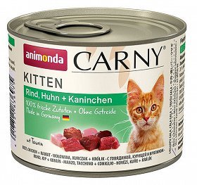ANIMONDA Cat Carny Kitten smak: kurczak i królik 200g 