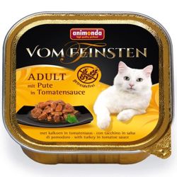 ANIMONDA Cat Vom Feinsten adult NoGrain Indyk w sosie pomidorowym 100g
