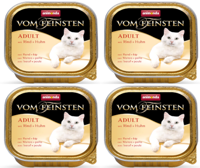 ANIMONDA Cat Vom Feinsten adult cat smak: wołowina + kurczak 32x100g