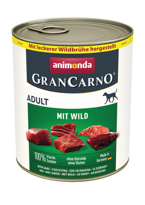 ANIMONDA GranCarno Adult Dog smak: Dziczyzna 800g