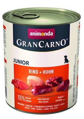 ANIMONDA GranCarno Junior smak: Wołowina + kurczak 800g 
