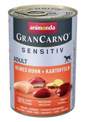 ANIMONDA GranCarno Sensitiv  Adult Dog smak: Kurczak + ziemniaki  400g