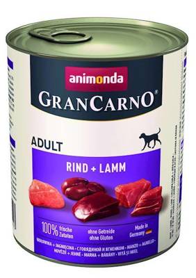 ANIMONDA Grancarno Adult Dog smak: Wołowina + jagnięcina 800g