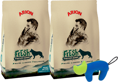 ARION Fresh Adult Active 2x12kg + ZABAWKA AMIPLAY GRATIS