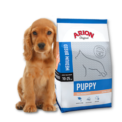 ARION Original Puppy Medium Breed Salmon & Rice 12kg/Opakowanie uszkodzone (7515) !!! 