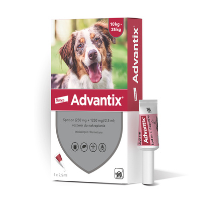 Advantix - dla psów 10-25kg (pipeta 2,5ml)