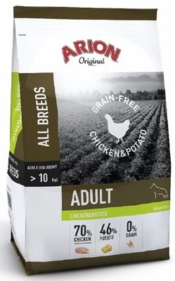 Arion Original Grain Free Chicken&Potato sucha karma dla psa dorosłego 12kg/Opakowanie uszkodzone (6741,7552)!!!