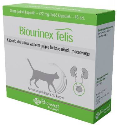 BIOWET Biourinex Felis 40 kapsułek