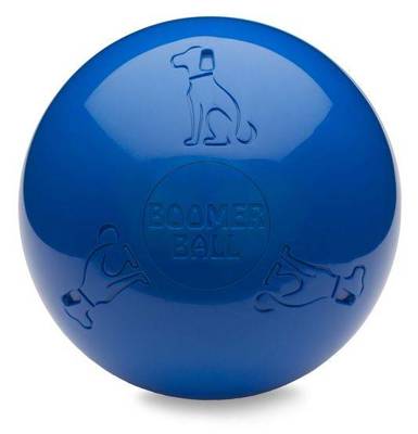 BOOMER BALL  Praktycznie niezniszczalna piłka XL - 10" 25cm NIEBIESKA