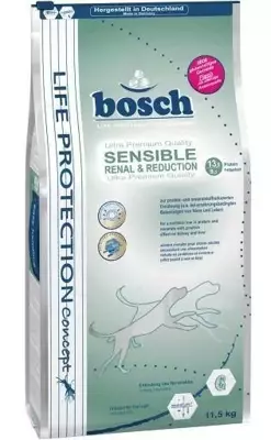 BOSCH Sensible Renal & Reduction - sucha karma dla psów dorosłych 11,5kg\ Opakowanie uszkodzone (2202) !!!