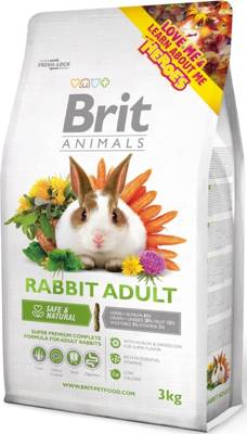 BRIT Animals Rabbit Adult Complete 3kg dla królika