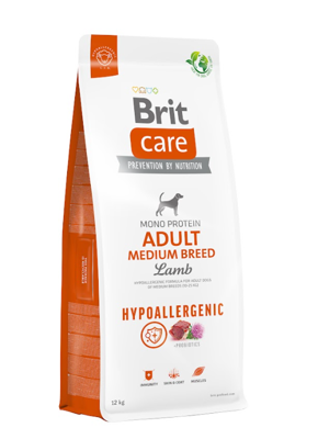 BRIT CARE Dog Hypoallergenic Adult Medium Breed Lamb 11,5kg\ Opakowanie uszkodzone (2315) !!! 