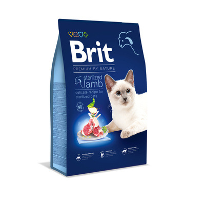 BRIT Cat Premium By Nature Sterilised Lamb 800g