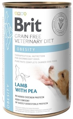 BRIT GF Veterinary Diets Dog Obesity 400g - karma mokra dla psa