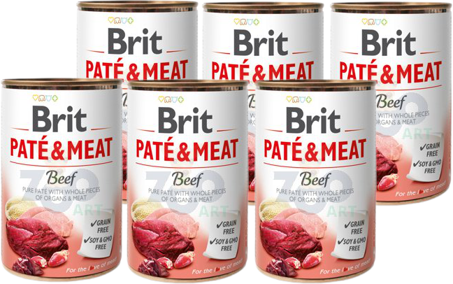 BRIT PATE & MEAT BEEF 6x400g