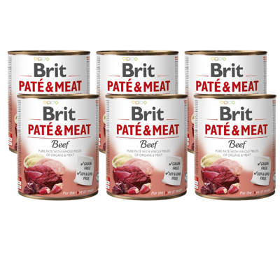 BRIT PATE & MEAT BEEF 6x800g