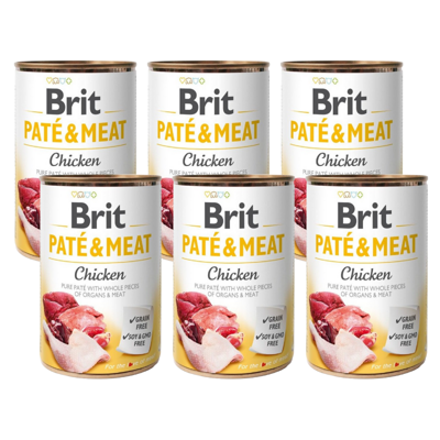 BRIT PATE & MEAT CHICKEN 6x400g