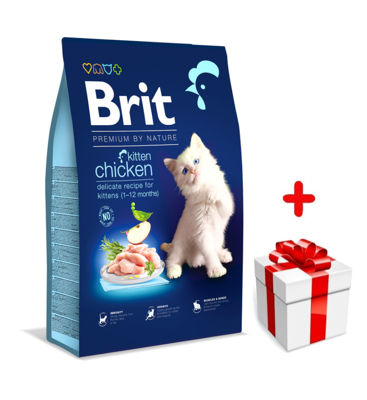 BRIT Premium By Nature Kitten 300g + niespodzianka dla kota GRATIS!