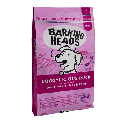 Barking Heads Doggylicious Duck dla wszystkich psów dorosłych 12kg /Opakowanie uszkodzone (4675) !!