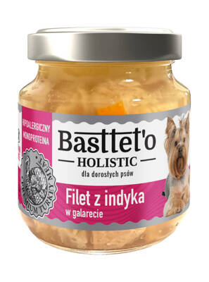 Basttet'o Holistic filet z indyka w galerecie dla psów 130g