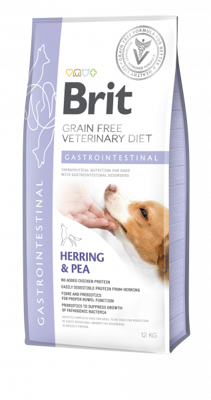 Brit GF veterinary diets dog Gastrointestinal 12kg / Opakowanie uszkodzone (2651,8851,9100, 8285,814,2097) !!! 