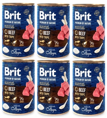 Brit Premium by Nature Beef with Tripe 6x400g