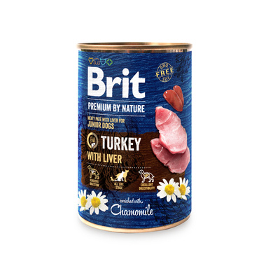 Brit Premium by Nature Junior Turkey With Liver 400g