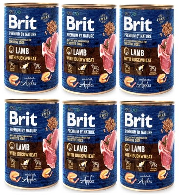Brit Premium by Nature Lamb With BUCKWHEAT 6x400g