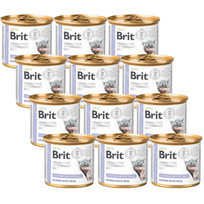 Brit gf veterinary diets cat Gastrointestinal 12x200g