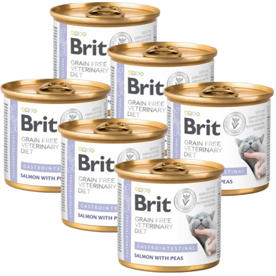 Brit gf veterinary diets cat Gastrointestinal 6x200g