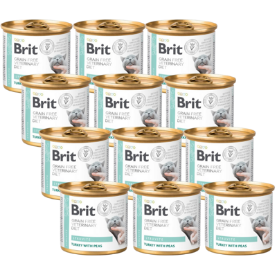 Brit gf veterinary diets cat Struvite 12x200g