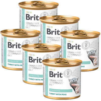 Brit gf veterinary diets cat Struvite 6x200g