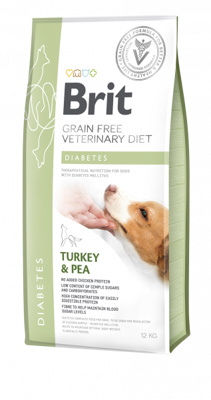 Brit gf veterinary diets dog Diabetes 12kg 