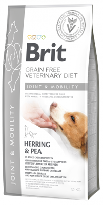 Brit gf veterinary diets dog Mobility 12kg\ Opakowanie uszkodzone (1095) !!! 