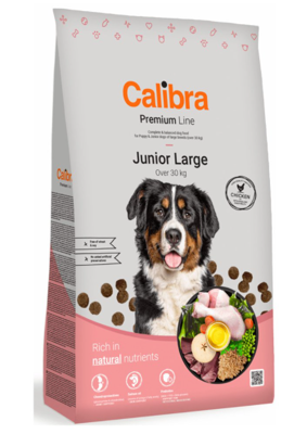 Calibra Dog Premium Line Junior Large 12 kg/ Opakowanie uszkodzone (8775) !!!