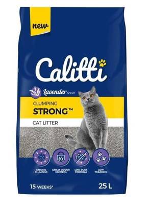 Calitti® STRONG™ Lavender Żwirek bentonitowy dla kota lawendowy 25 l