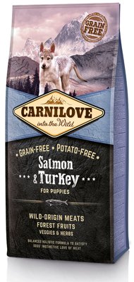 Carnilove Salmon & Turkey for Puppies 12kg / Opakowanie uszkodzone (2109) !!!! 