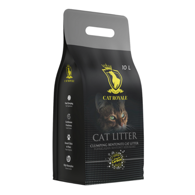 Cat Royale Activated Carbon żwirek bentonitowy 10l- 8,5kg/Opakowanie uszkodzone (2332) !!! 