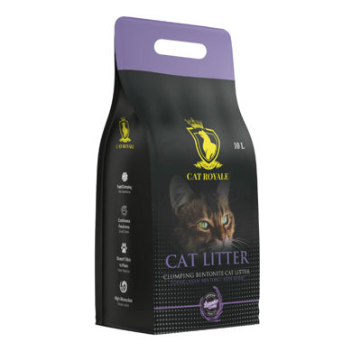 Cat Royale Lawenda żwirek bentonitowy 10l-8,5kg\ Opakowanie uszkodzone (2376,2469) !!! 