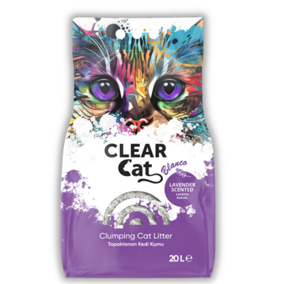 Clear Cat Blanco Lawenda żwirek bentonitowy 20l-16kg/Opakowanie uszkodzone (519,699,916,2325) !!! 