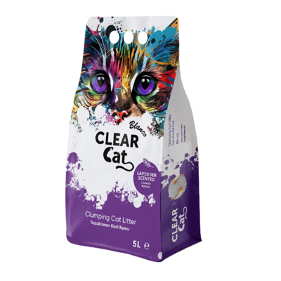 Clear Cat Blanco Lawenda żwirek bentonitowy 5l-4kg//opakowanie uszkodzone (2271) !!! 