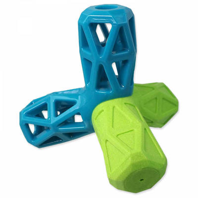 DF Zabawka dla psów trójramienna, niebiesko-zielona, piszcząca w geometryczne wzory12,9x1,2x10,2cm